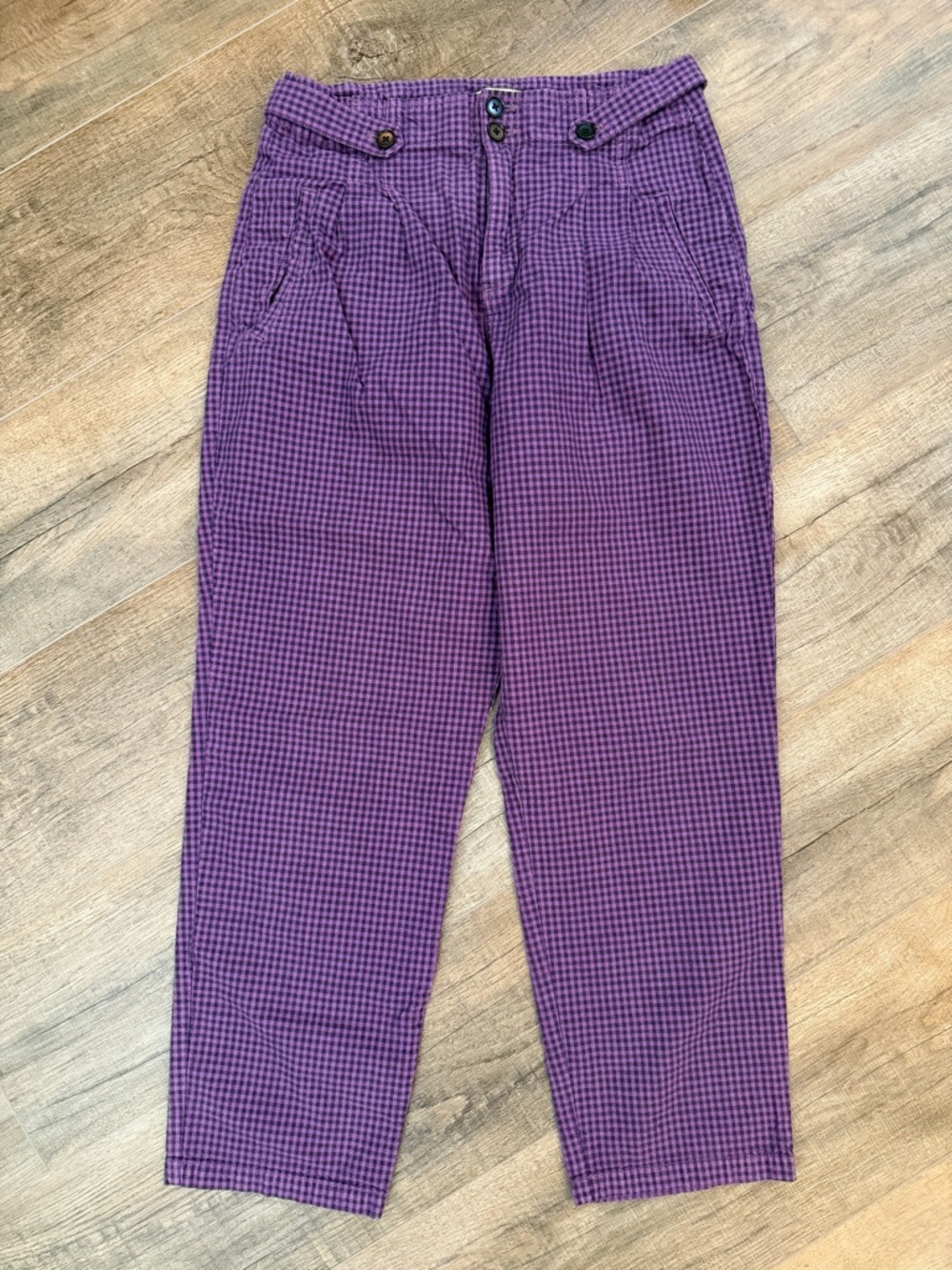 Sundance Purple Check Trousers